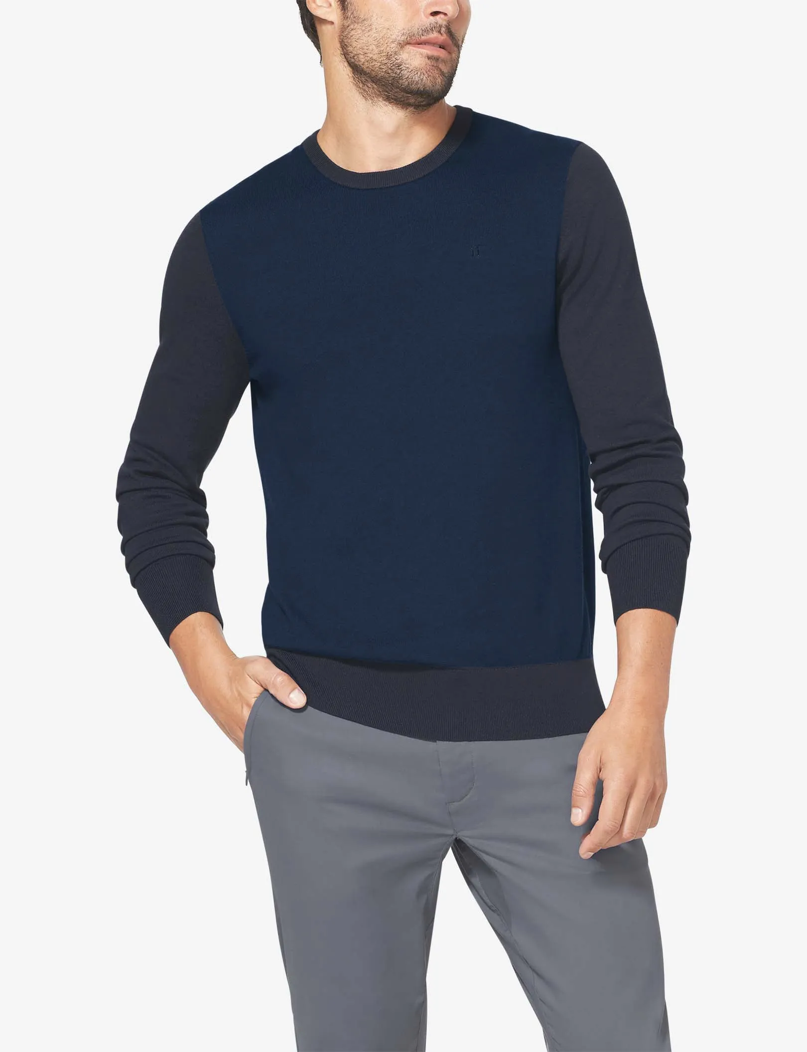 Second Skin Crew Neck Knit Sweater