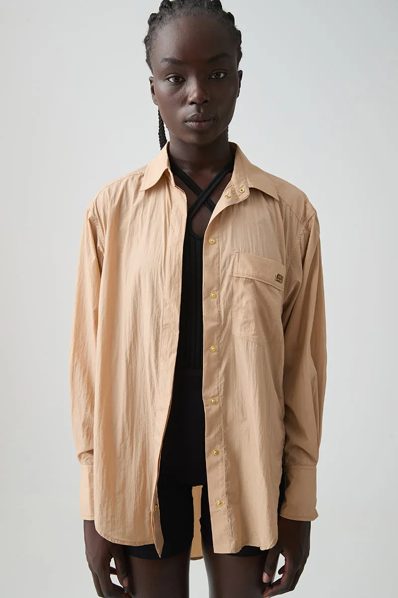 Side Split Windbreaker Shirt 406