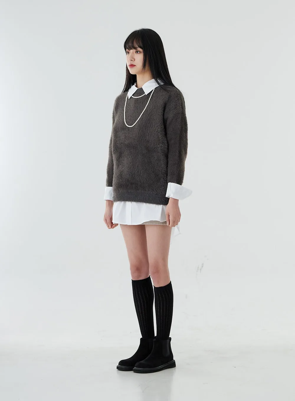 Soft Round Neck Knit OO28