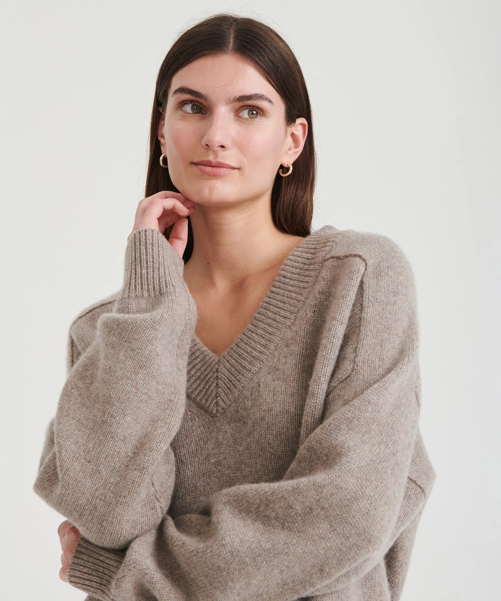 Super Luxe Cashmere V-Neck Sweater