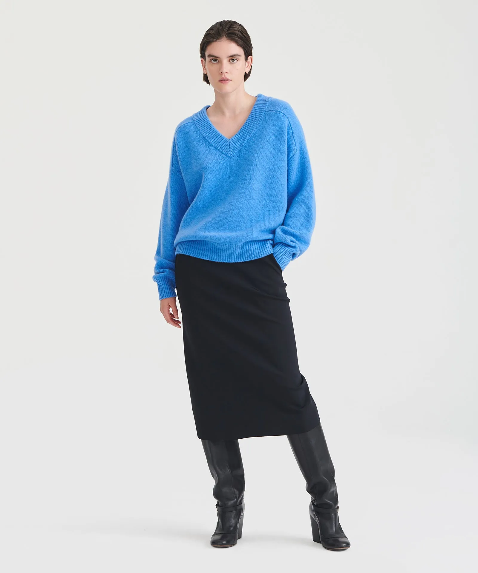 Super Luxe Cashmere V-Neck Sweater