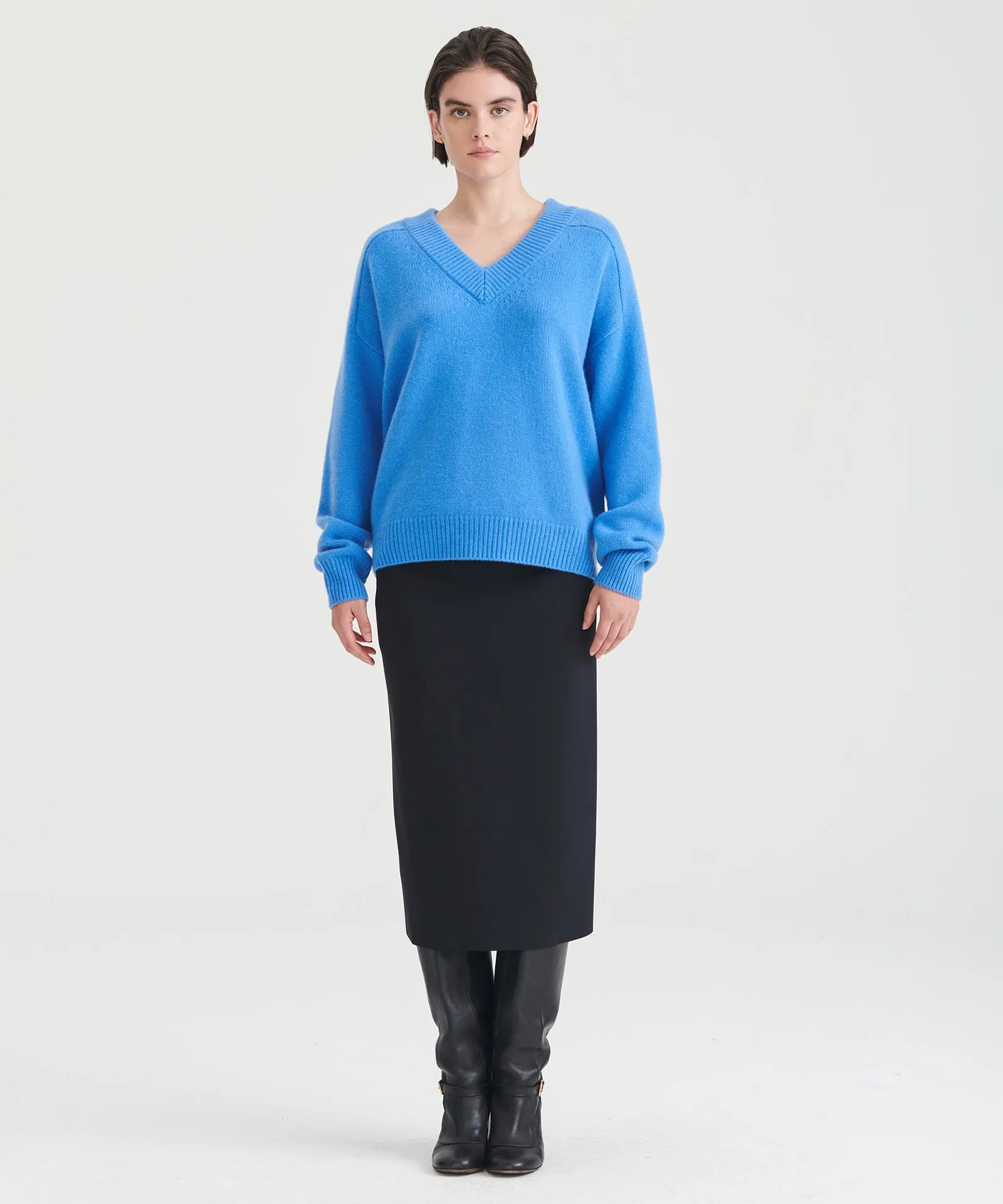 Super Luxe Cashmere V-Neck Sweater