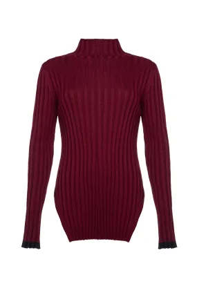 Turtleneck With Contrasting Edging