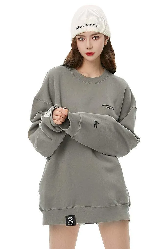 Unisex Green Round-Neck Sweater