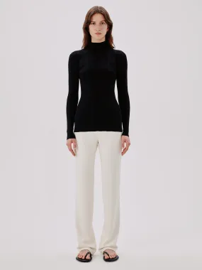 Variegated Rib Turtleneck