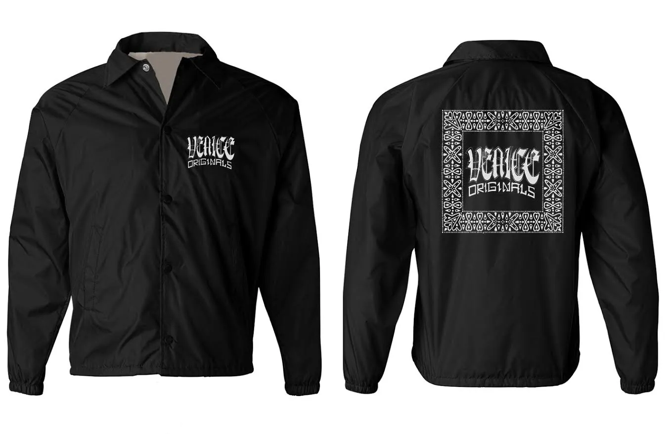 Venice Originals Men's Black Windbreaker