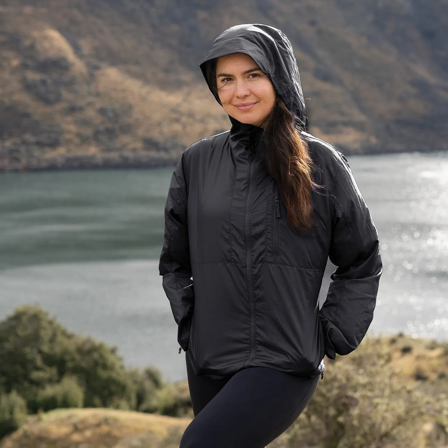 Womens Gust-X Windbreaker Black